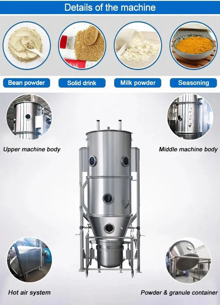 FL-60 GMP Standard Pharmaceutical Fluid Bed Dryer